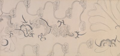 五頭の貢馬の詳細（紙に墨＆彩色） 作： Gonglin Li