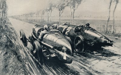 グランプリのためのレース、ストラスブール1922、1937 作： Gordon Crosby