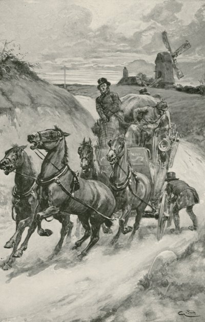 昔のステージコーチ 作： Gordon Frederick Browne