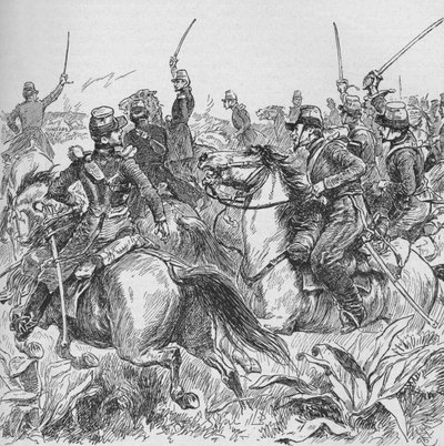 大胆なストロークで捕らえられたアブドエルカドルススマー、1902 作： Gordon Frederick Browne
