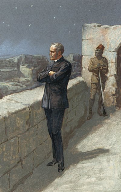 ハルツームのゴードン将軍、来なかった助けを待っている 作： Gordon Frederick Browne
