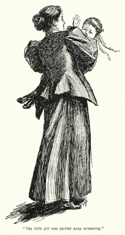 E・ネスビット著「The Story of the Treasure Seekers」のイラスト（リトグラフ）。 作： Gordon Frederick Browne