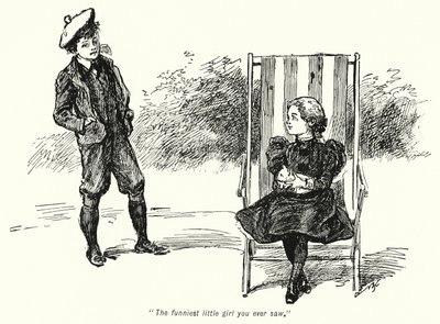 E・ネスビット著「The Story of the Treasure Seekers」のイラスト（リトグラフ）。 作： Gordon Frederick Browne