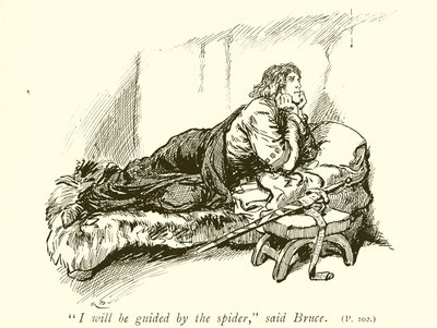ロバートブルースとクモ 作： Gordon Frederick Browne