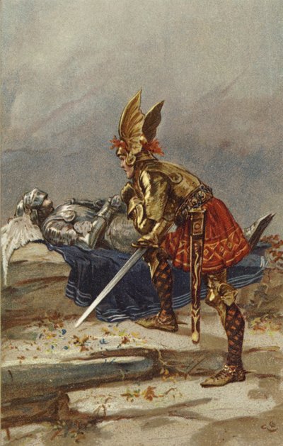 シグルドは自分にどんなことをしても顔を見なければならないと言った（クロモリト） 作： Gordon Frederick Browne