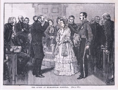 キルメイナム病院の女王、AD 1849 作： Gordon Frederick Browne