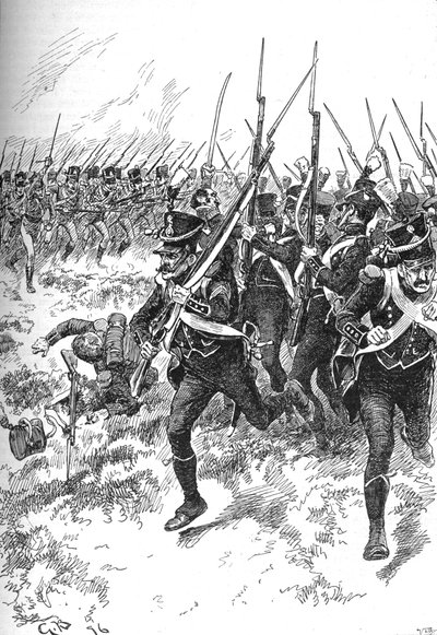 彼らは壊れ、メイダの方向に逃げました、1902 作： Gordon Frederick Browne