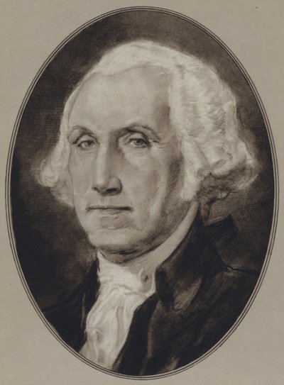 アメリカの政治家の肖像: ジョージ・ワシントン (litho) 作： Gordon Ross
