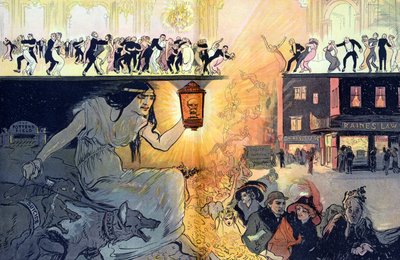 死のダンス、パブ。 1912年（カラーリトグラフ） 作： Gordon Ross
