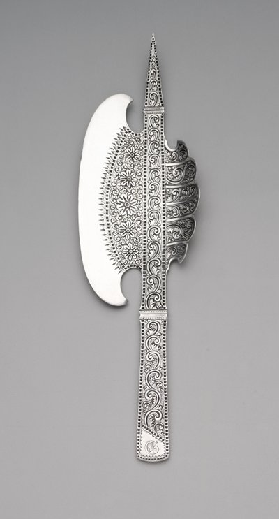 アイスクリームの手斧、1880年頃（銀） 作： Gorham Manufacturing Company
