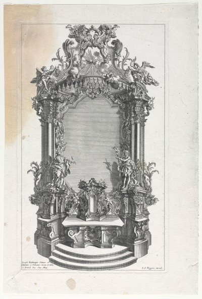 木彫師の祭壇のモデル 作： Gottfried Bernhard Götz