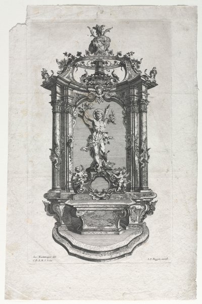 木彫師の祭壇のモデル 作： Gottfried Bernhard Götz