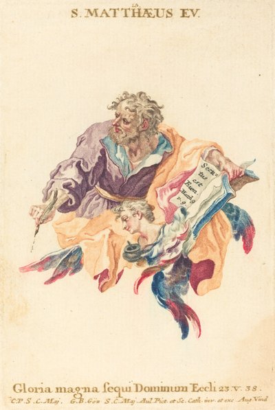 伝道者聖マタイ 作： Gottfried Bernhard Götz