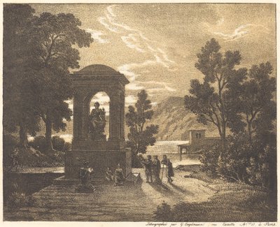 古典的な風景 作： Gottfried Engelmann