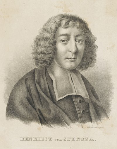 Baruch Spinozaの肖像、c。 1830～1840年。 作： Gottfried Küstner