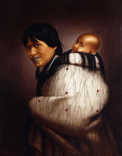 Ana Rupene and Child、 作： Gottfried Lindauer