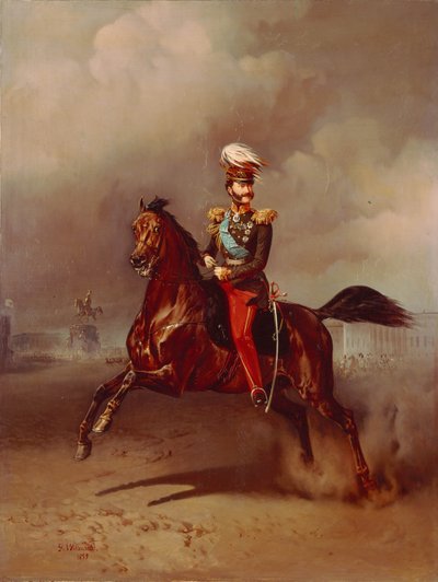 カウントウラジミールフョードロヴィッチアドラーバーグの肖像1791-1884、1859 作： Gottfried Willewalde