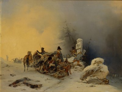 1846年のロシアからのフランス軍の撤退 作： Gottfried Willewalde