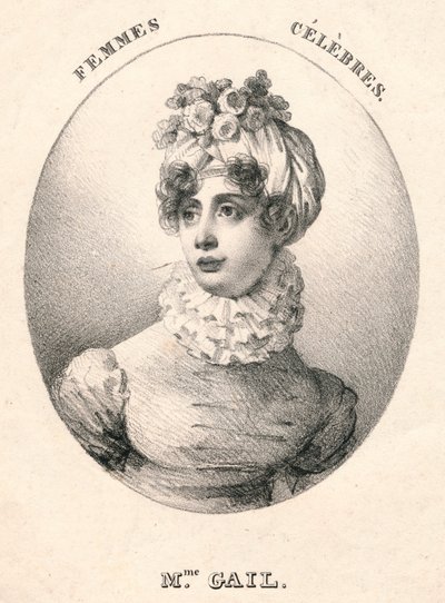 Mme。ゲイル、19世紀初頭。 作： Gottfried or Godefroy Engelmann