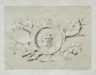 リソグラフィックエッセイのコレクション：国連トロフィー、c。 1816年。 作： Gottfried or Godefroy Engelmann