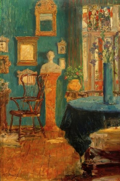 青い部屋 作： Gotthardt Johann Kuehl