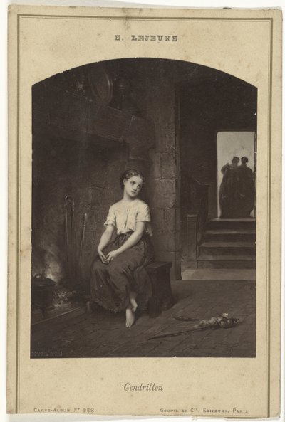 ウジェーヌ・ジョセフ・ルジューヌによるシンデレラの絵画の写真複製 Cendrillon (オブジェクトのタイトル) 作： Goupil and Cie.