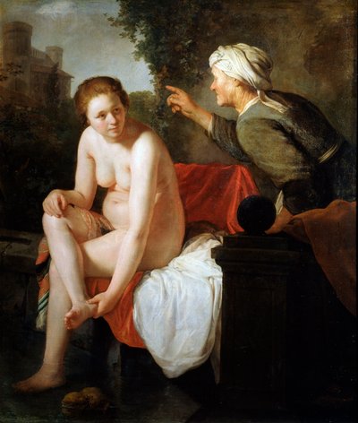 入浴バトシェバ、17世紀 作： Govaert Flinck