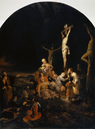 カルバリー、1649年（オーク材に油彩） 作： Govaert Flinck