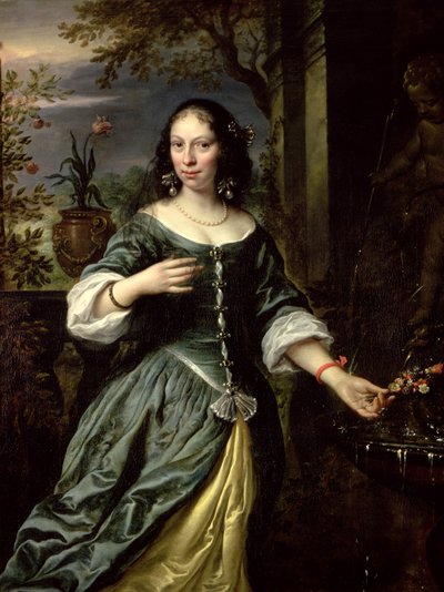 花嫁としてのマルガレッタタルプの肖像1655 作： Govaert Flinck