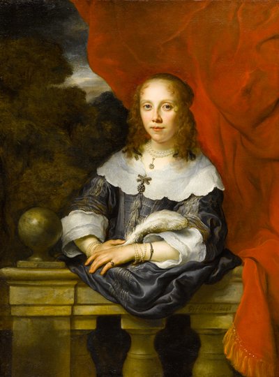 婦人の肖像（Margaretha van Raephorst？）、1646 作： Govaert Flinck