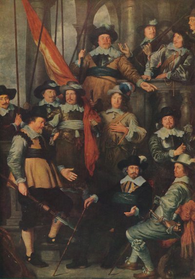 アムステルダムの市民警備隊の会社... 1645年、1914年。 作： Govaert Flinck