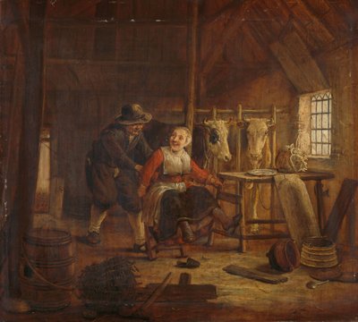 牛舎で浮気 作： Govert Dircksz. Camphuysen