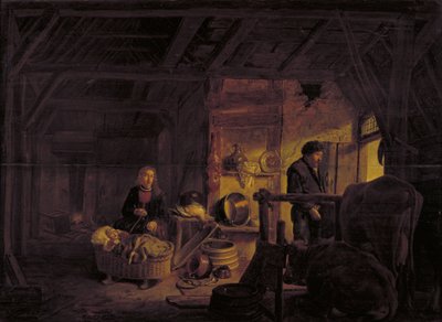 コテージのインテリア 作： Govert Dircksz. Camphuysen
