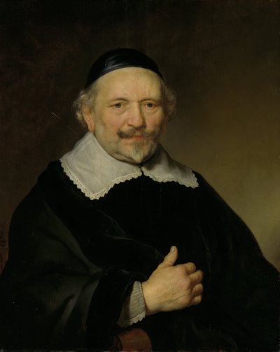 アウグスティーン・ヴェンボガート (1577-1655) と思われる男性の肖像 作： Govert Flinck