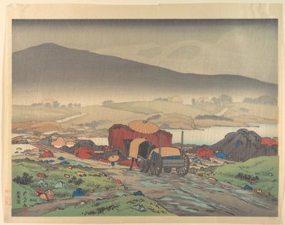 Rain at Yabakei 作： Goyo Hashiguchi