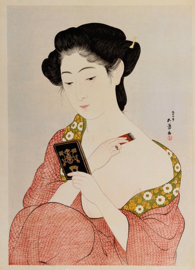 下着の女1918 作： Goyo Hashiguchi
