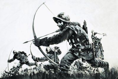 バノックバーンの戦いの弓兵たち 作： グラハム・コトン