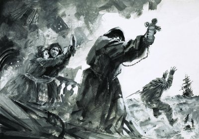 ポルトガルのキャラックでの戦闘 作： グラハム・コトン