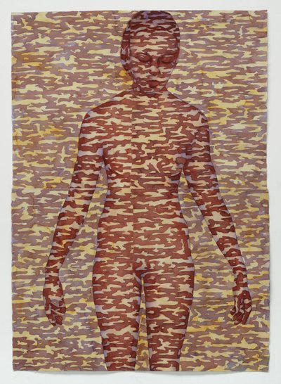 スクリーン、2025年（アーチに水彩画） 作： Graham Dean