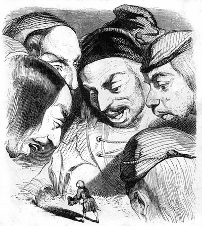 ジョナサン・スウィフト著『ガリバー旅行記』の挿絵 作： Grandville (1803 47)