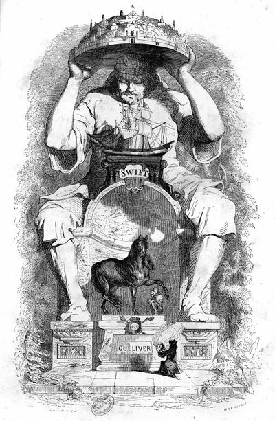 ジョナサン・スウィフト著『ガリバー旅行記』の挿絵 作： Grandville (1803 47)