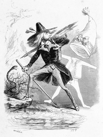 ルイ・レイボーの「社会的地位を求めるジェローム・パチュロート」では 作： Grandville