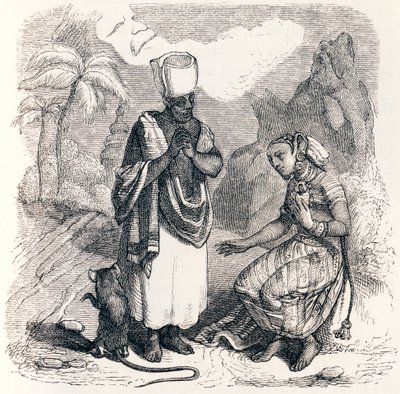 ネズミは女の子に変身した - La Fontaineの寓話 作： Grandville