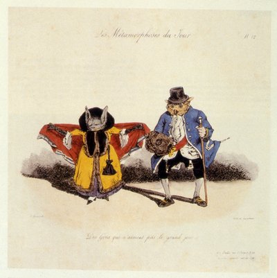 ビッグデイが気に入らない人、1854 作： Grandville