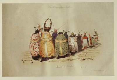 スカラビー家、1828-29 作： Grandville
