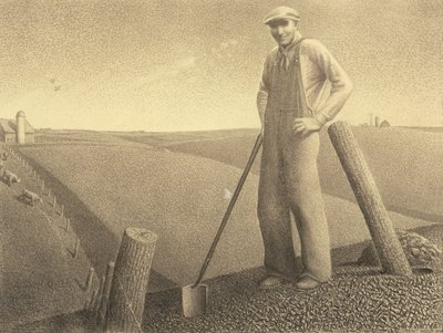 春に 作： Grant Wood