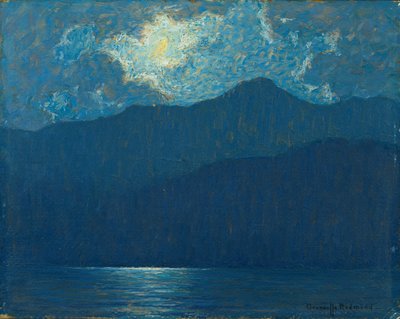 カタリナ島の日の出（船内の油） 作： Granville Redmond