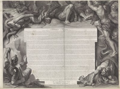 フランス王ルイ 14 世の寓意的な騎馬肖像 作： Gérard Edelinck