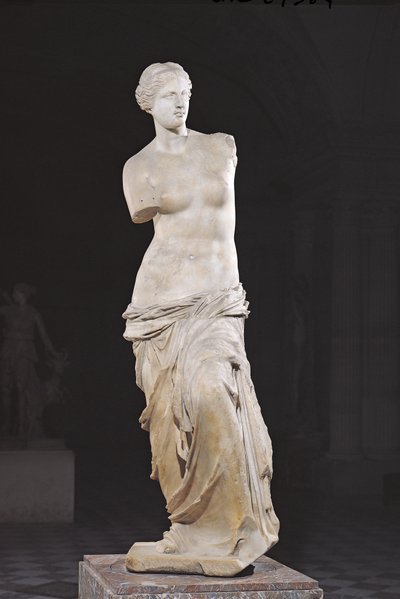 アフロディーテ、「ミロのヴィーナス」、ヘレニズム時代、紀元前130〜100年頃（大理石） 作： Greek
