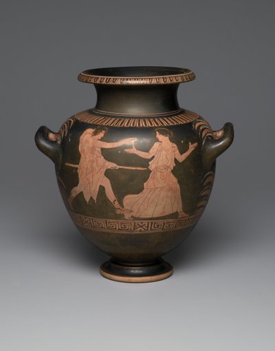 アッティカ赤像式スタムノ、紀元前440-430年（セラミック）（342003も参照） 作： Greek